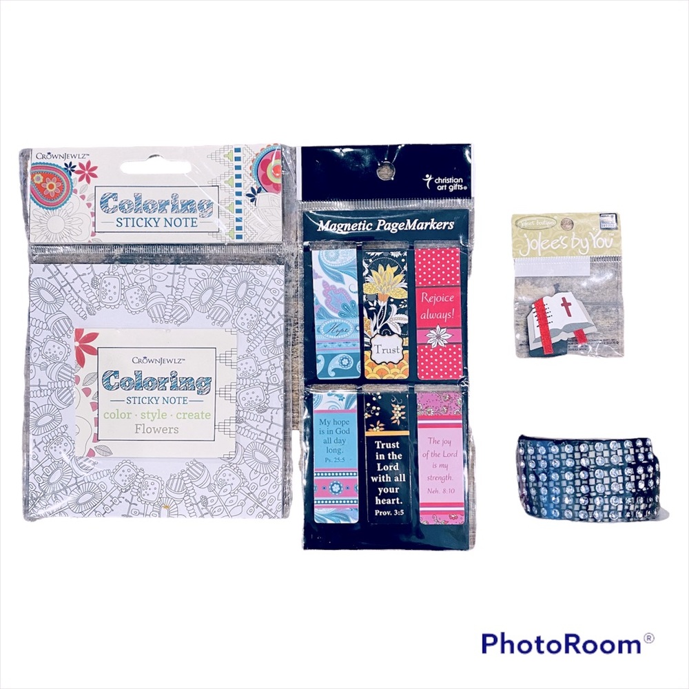 Christian Craft Gift Bundle Bookmark Scrapbooking Sewing Coloring NWT